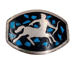 Sagittarius Belt Buckle Astrology Zodiac Sign Turquoise Chips Archer November
